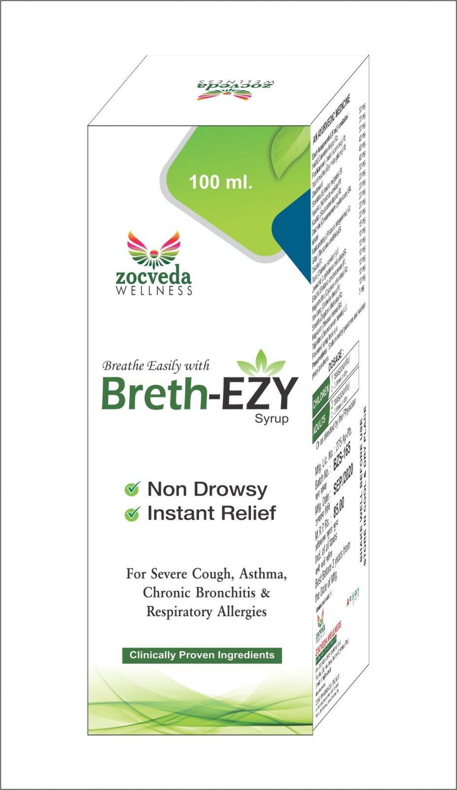 BRETH-EZY (FOR SEVERE COUGH,CHRONIC BRONCHITIS &ASTHMA) PCD