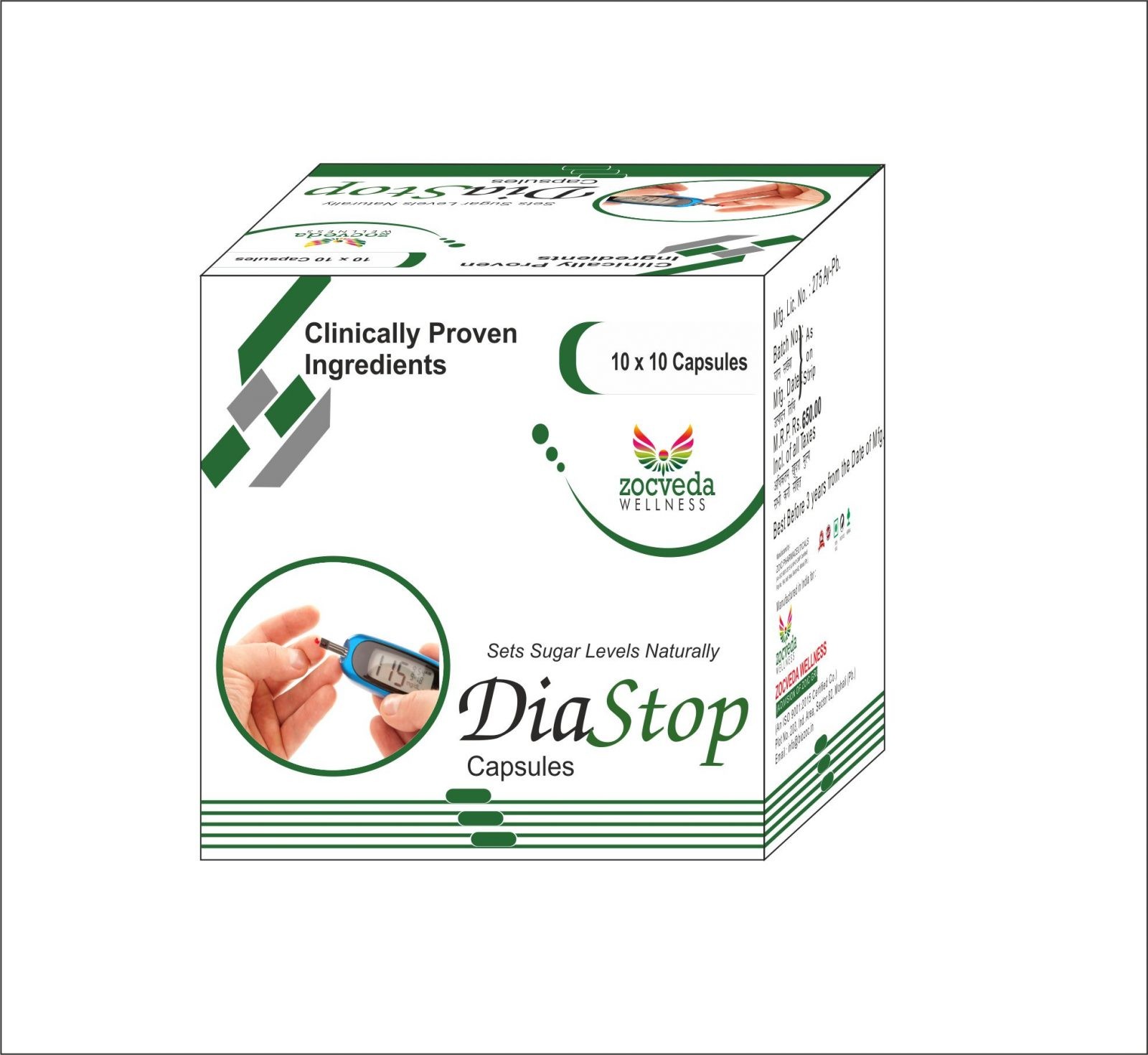 DIASTOP (FOR DIABETES MELLITUS, GENERAL WEAKNESSDUE TO DIABETES) PCD